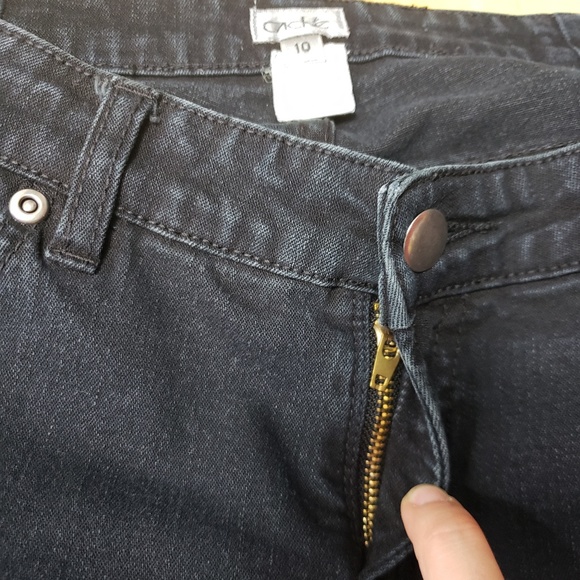 Caché Embroidered Black Denim Jeans sz 10 - Picture 7 of 7